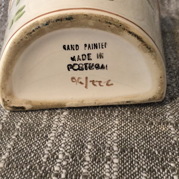 Vintage wall pocket hand painted made in Portugal - Picture 3 of 5